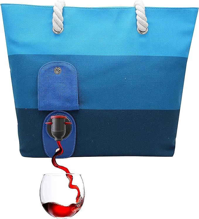 Bolsa de praia 2 em 1 para bebidas com bico oculto e frasco dispensador 25L